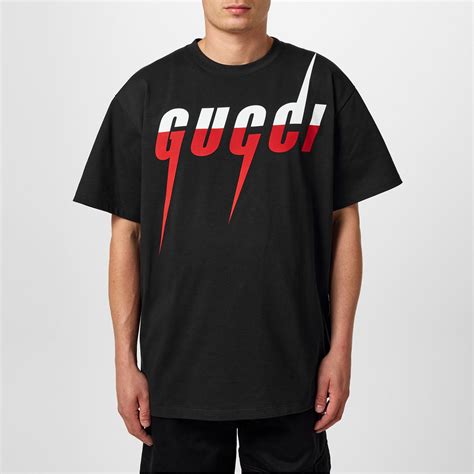 gucci t shirt black and red|Gucci symbol t shirt.